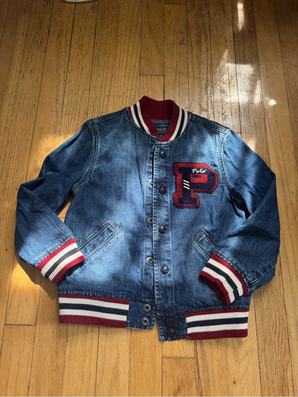 Polo by Ralph Lauren Kids Denim Jacket with Red-Trim Details